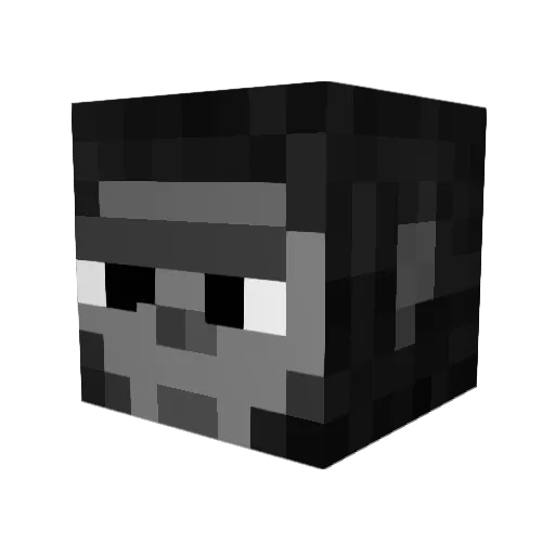 Kaki_08 Minecraft avatar head, 3D render