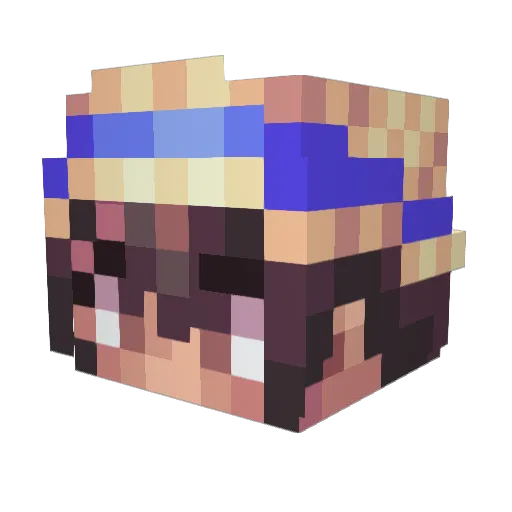 Kaki_Kaik Minecraft avatar head, 3D render