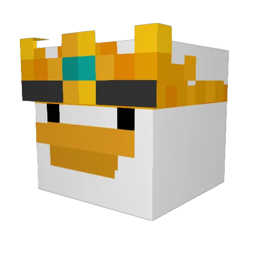 Kaki_Soyeux Minecraft avatar head, 3D render