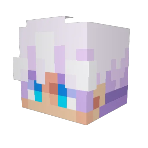 KakkoiBrian Minecraft avatar head, 3D render