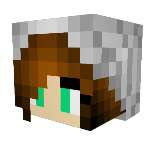 Kakkoi_Ko Minecraft avatar head, 3D render