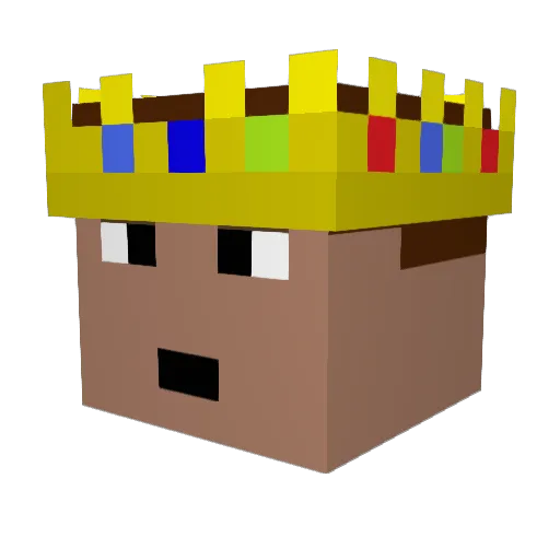 Kako01 Minecraft avatar head, 3D render
