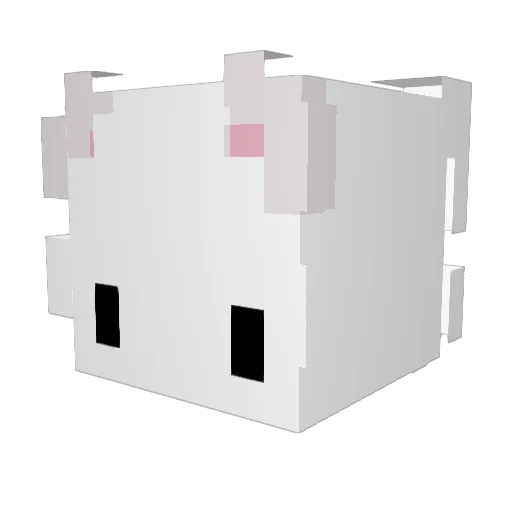 Kakonequ Minecraft avatar head, 3D render