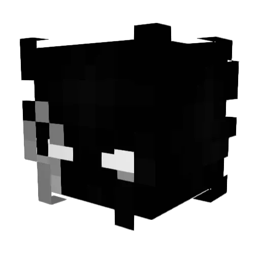 Kaktaros Minecraft avatar head, 3D render