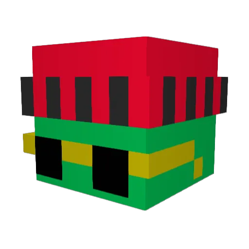 Kaktus13xd Minecraft avatar head, 3D render