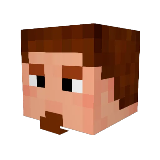 Kaktus_565 Minecraft avatar head, 3D render