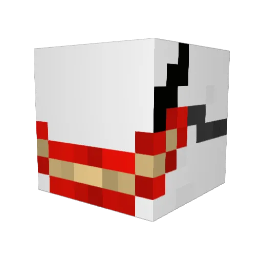 Kakuzu888 Minecraft avatar head, 3D render