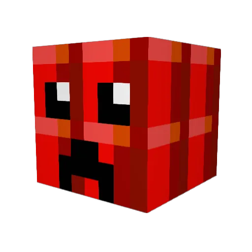 Kal0770 Minecraft avatar head, 3D render