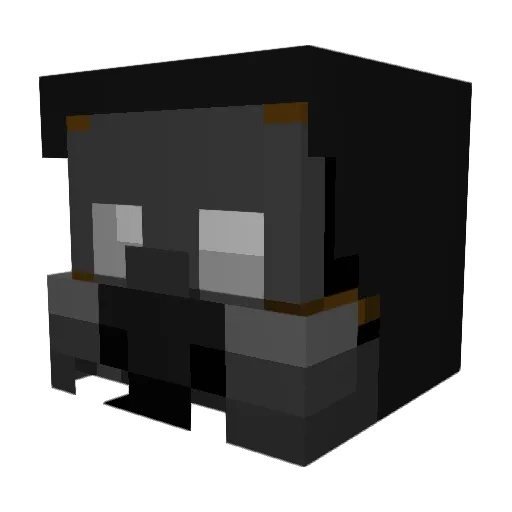 Kal0ny Minecraft avatar head, 3D render