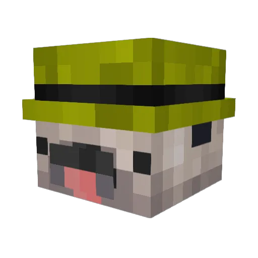 Kal71 Minecraft avatar head, 3D render