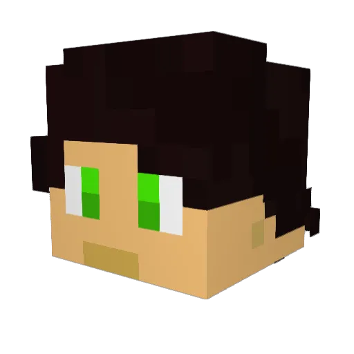 Kal8811 Minecraft avatar head, 3D render