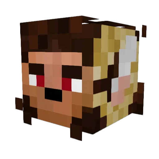 KalKatchow Minecraft avatar head, 3D render