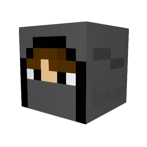 Kala_Tony Minecraft avatar head, 3D render