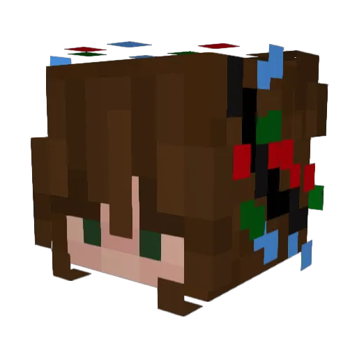 Kalabaza14 Minecraft avatar head, 3D render