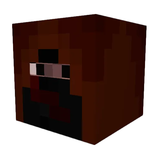 Kalahani Minecraft avatar head, 3D render