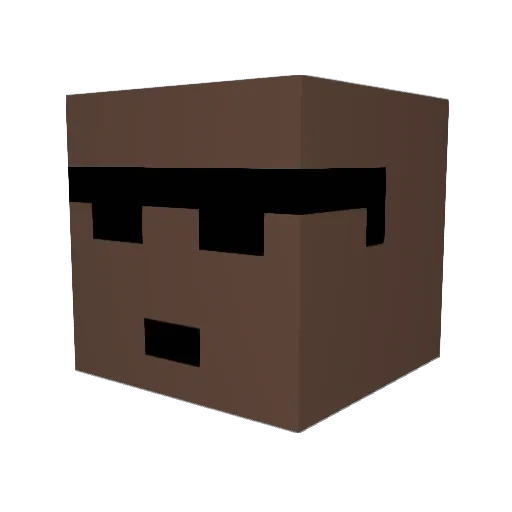 Kalanco Minecraft avatar head, 3D render