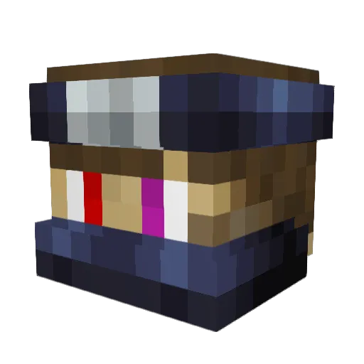 Kalanisboss Minecraft avatar head, 3D render