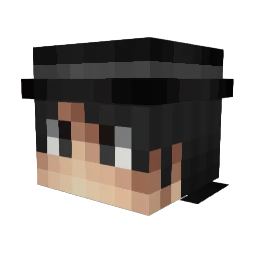 Kalash2 Minecraft avatar head, 3D render