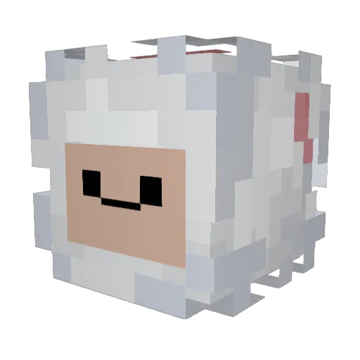 Kalashhnikov Minecraft avatar head, 3D render