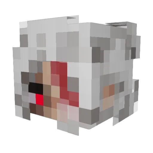 KalashioChloe Minecraft avatar head, 3D render