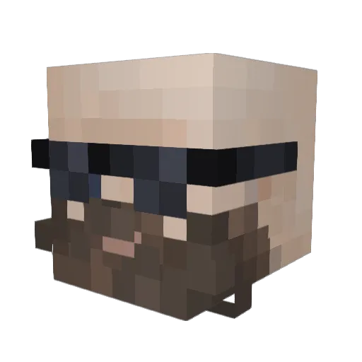 KalashniKevin Minecraft avatar head, 3D render