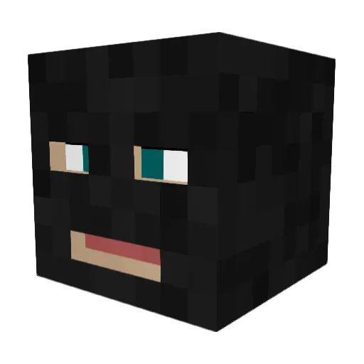 Kalashnikovski Minecraft avatar head, 3D render