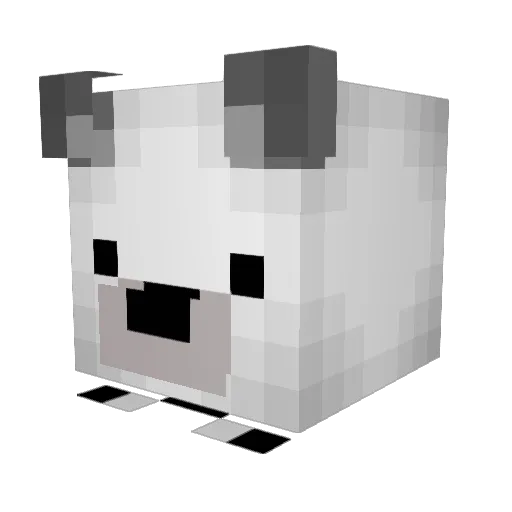 Kalasta Minecraft avatar head, 3D render