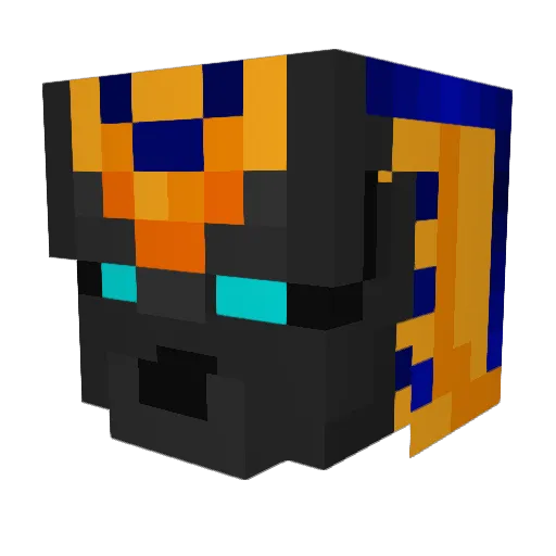 Kalathanon Minecraft avatar head, 3D render