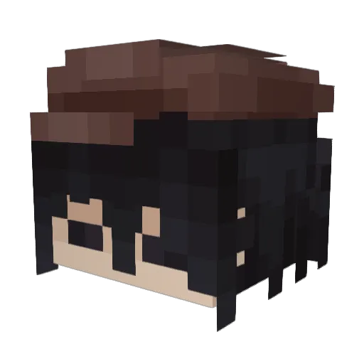 Kalbai Minecraft avatar head, 3D render