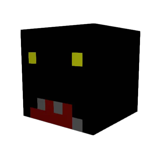 Kalciferrr Minecraft avatar head, 3D render
