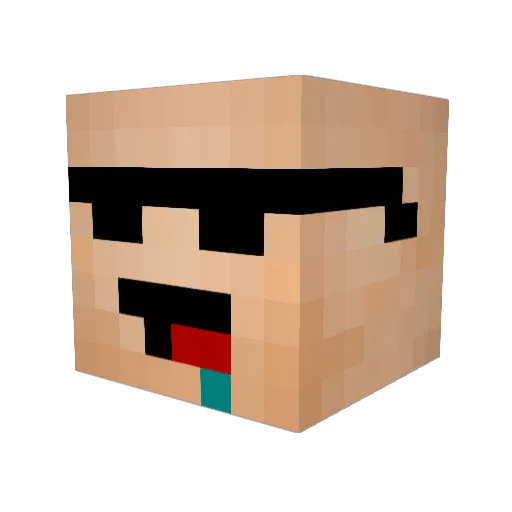 KaleJH Minecraft avatar head, 3D render