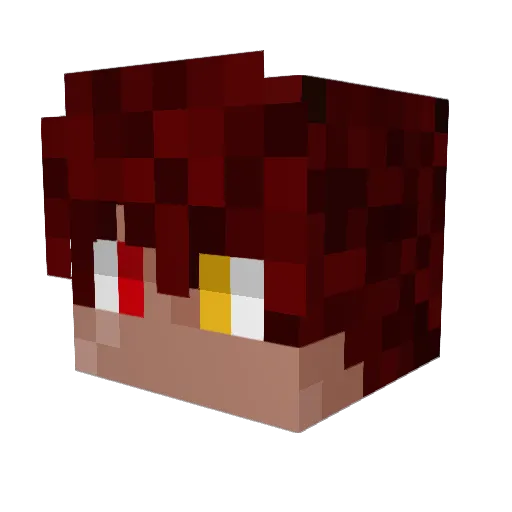 KaleStars Minecraft avatar head, 3D render