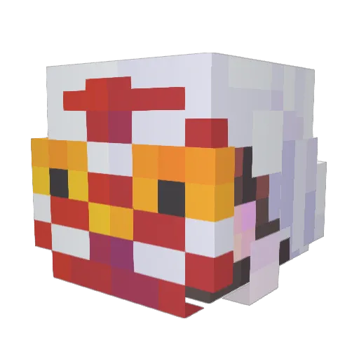 Kale_eee Minecraft avatar head, 3D render