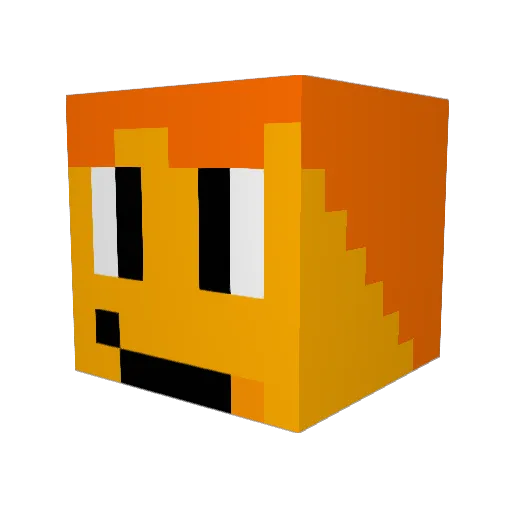 Kalebe123 Minecraft avatar head, 3D render