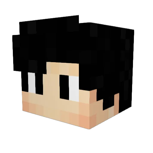 Kalebend Minecraft avatar head, 3D render