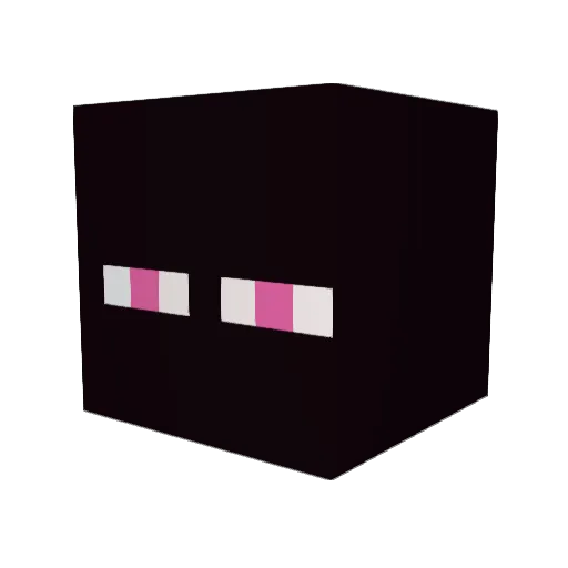 Kalededia Minecraft avatar head, 3D render
