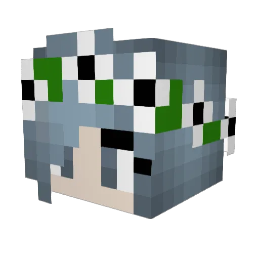 Kalee24 Minecraft avatar head, 3D render