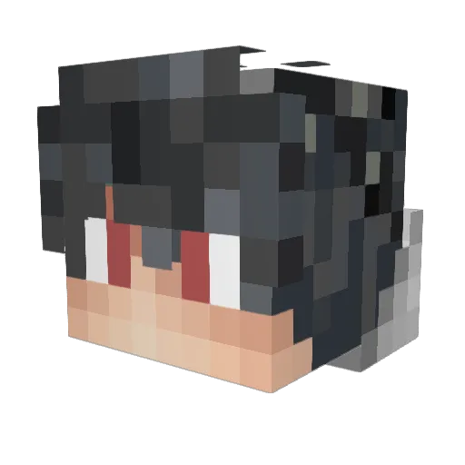 Kaleer Minecraft avatar head, 3D render