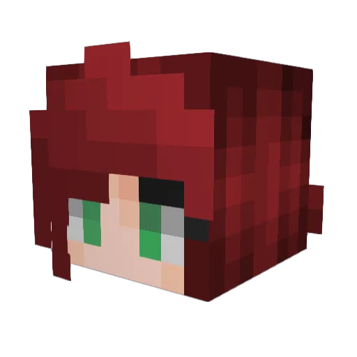 Kaleesi177 Minecraft avatar head, 3D render