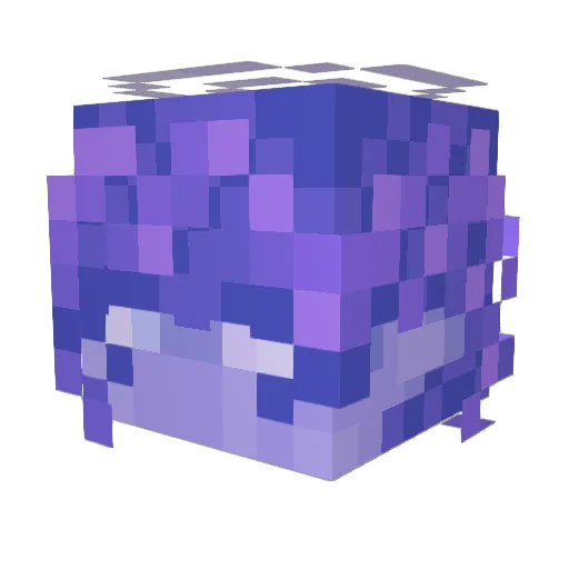 KaleidoSpiral Minecraft avatar head, 3D render