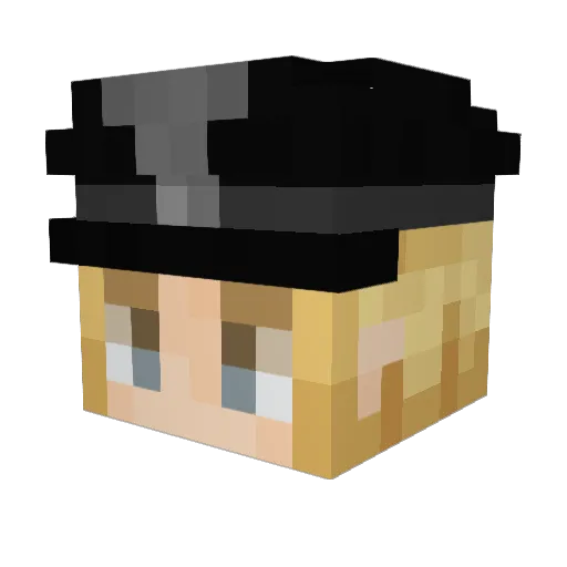 Kalekiez Minecraft avatar head, 3D render