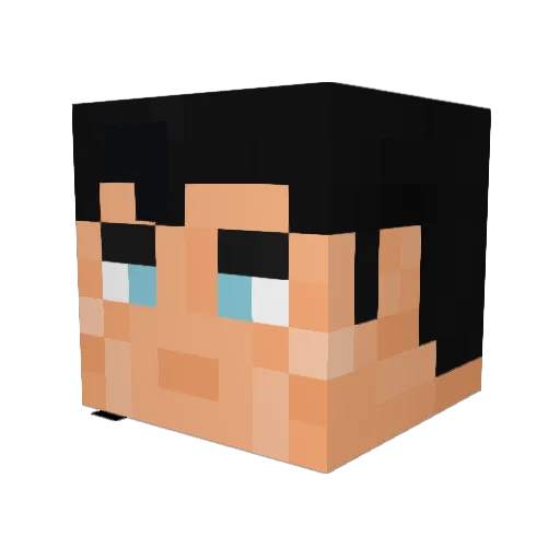 Kalel817 Minecraft avatar head, 3D render