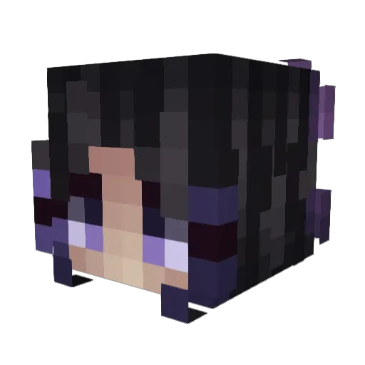 Kalemus Minecraft avatar head, 3D render