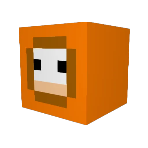 Kalendraa Minecraft avatar head, 3D render