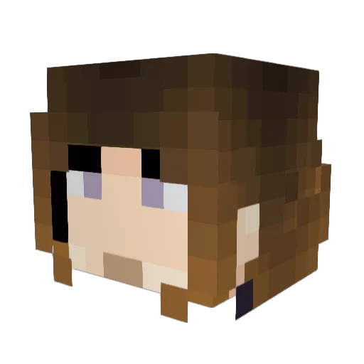 Kaleoni Minecraft avatar head, 3D render