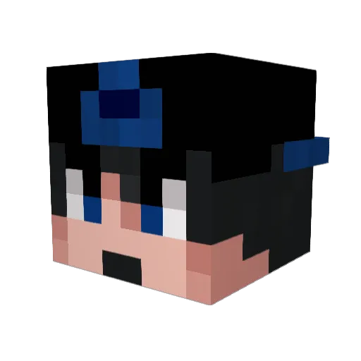 Kaler5 Minecraft avatar head, 3D render