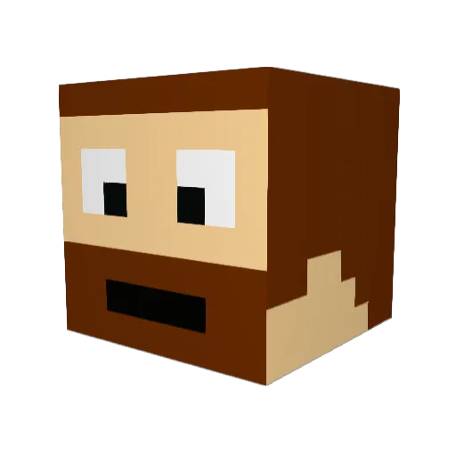 KalerviJankko Minecraft avatar head, 3D render