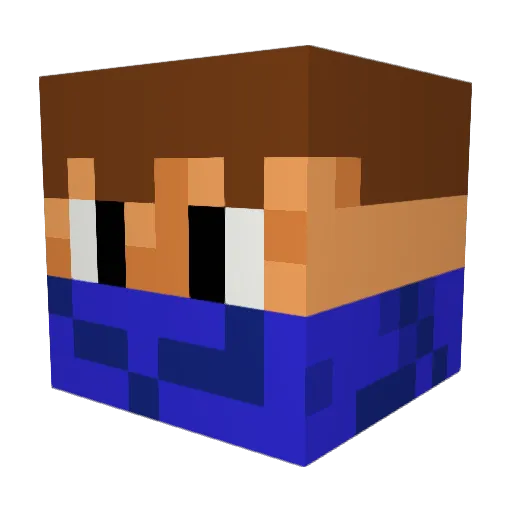 Kalex0912 Minecraft avatar head, 3D render