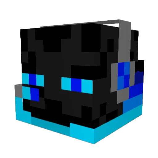 Kalexoak Minecraft avatar head, 3D render
