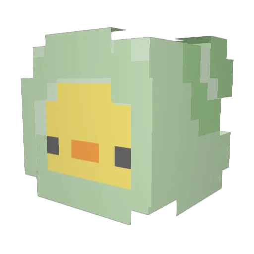 Kaleyandhercats Minecraft avatar head, 3D render